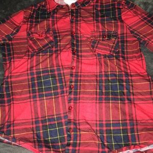 Just be, long sleeve plaid women’s shirt
